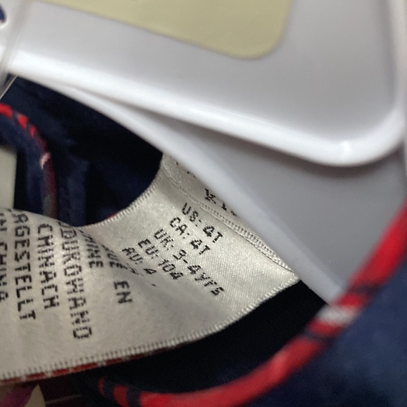 Max Studio girls navy plaid dress with a doll dress - Picture 8 of 10